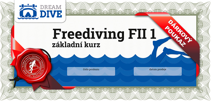 Dárkový poukaz na Základní kurz freedivingu FII 1